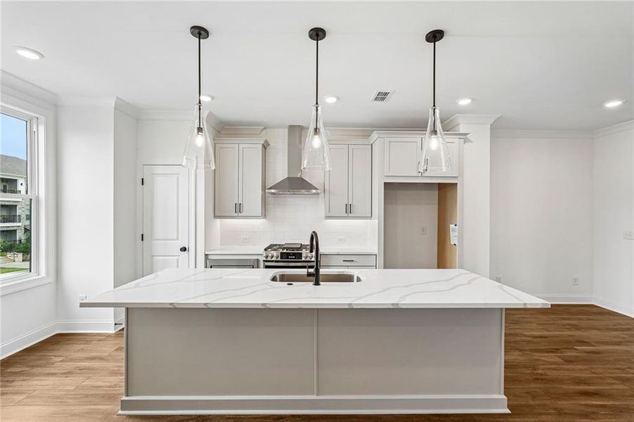 Furnished interior view inside a new home in Millcroft Townhomes, Buford (Image 17). Furnished interior view inside a new home in Millcroft Townhomes, Buford (Image 17).