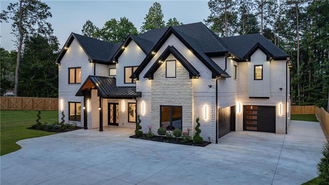 Front exterior of a new home in , Lawrenceville, GA, highlighting curb appeal (Image 29). Front exterior of a new home in , Lawrenceville, GA, highlighting curb appeal (Image 29).