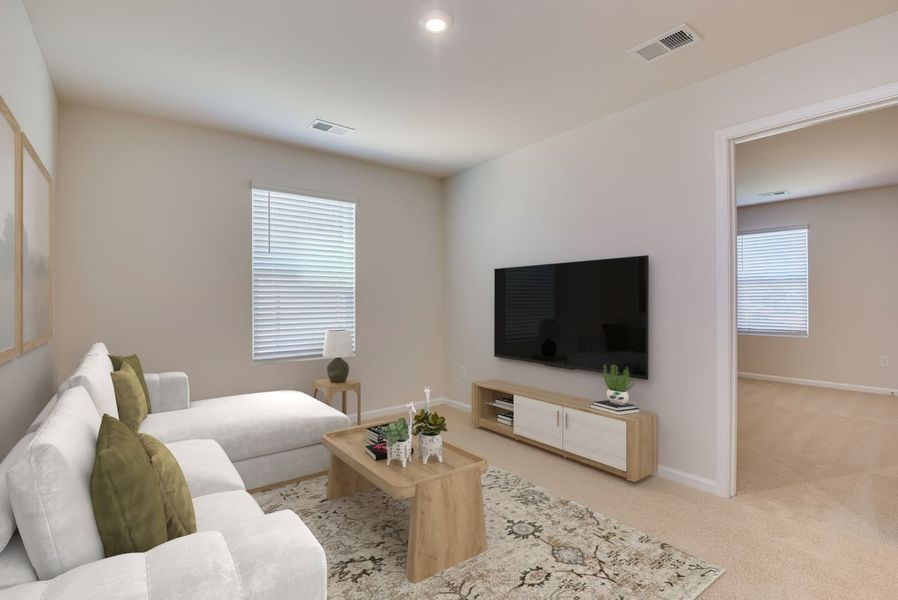 Furnished interior view inside a new home in Essence at Victorywoods Village, Columbia (Image 17).