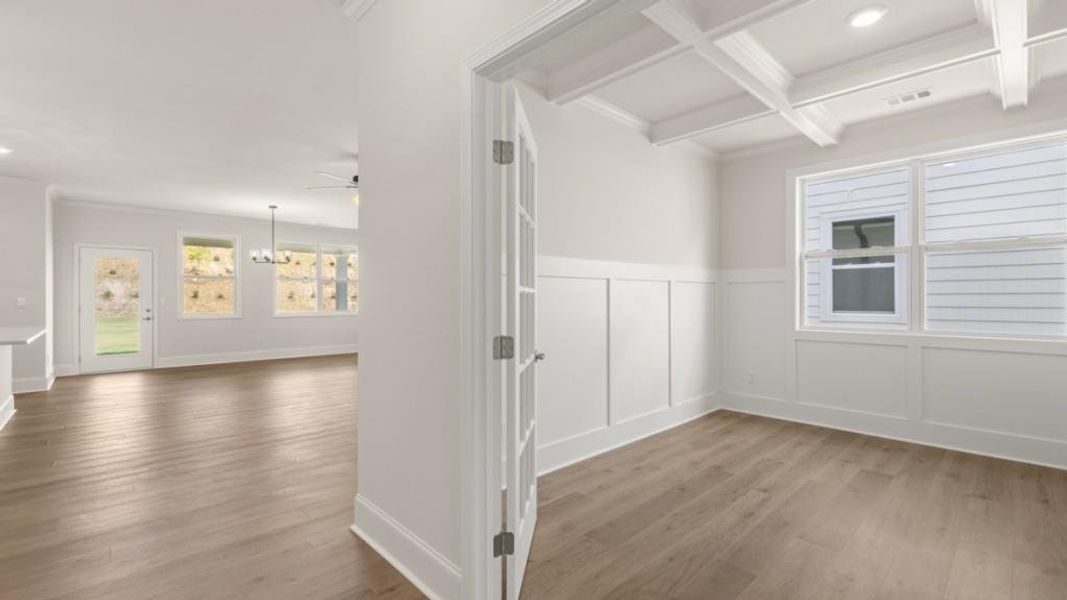 Spacious, unfurnished interior of a new home in Hamptons at Riverwood North, Dallas (Image 10). Spacious, unfurnished interior of a new home in Hamptons at Riverwood North, Dallas (Image 10).