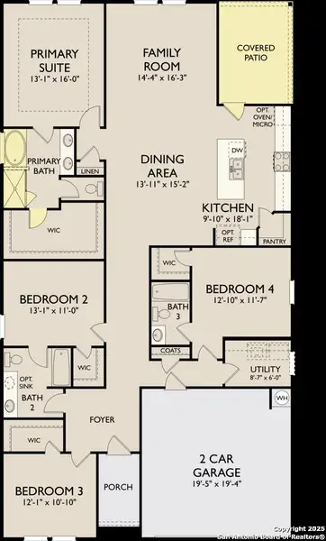 2D floor plan layout of this home in Nopal Valley, San Antonio, TX (Image 4). 2D floor plan layout of this home in Nopal Valley, San Antonio, TX (Image 4).