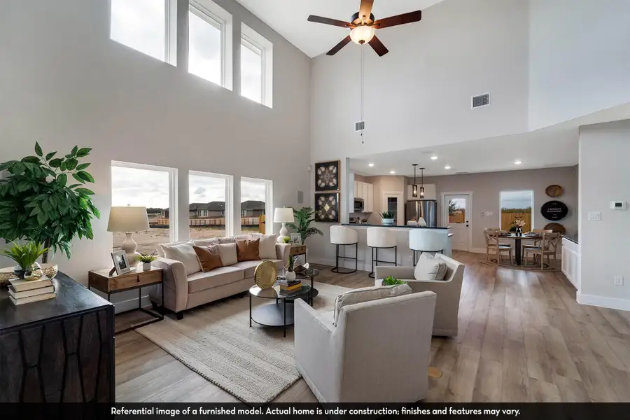 Furnished interior view inside a new home in Caney Mills, Conroe (Image 3).