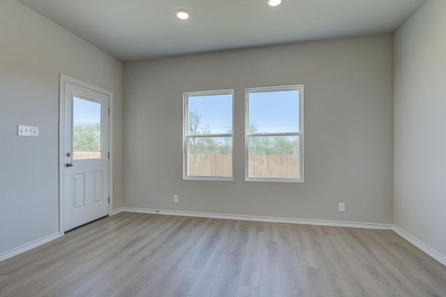 Representative unfurnished interior of a home built from the Placid by Ashton Woods in Meadows at Hennersby Hollow 40's, San Antonio (Image 14).
