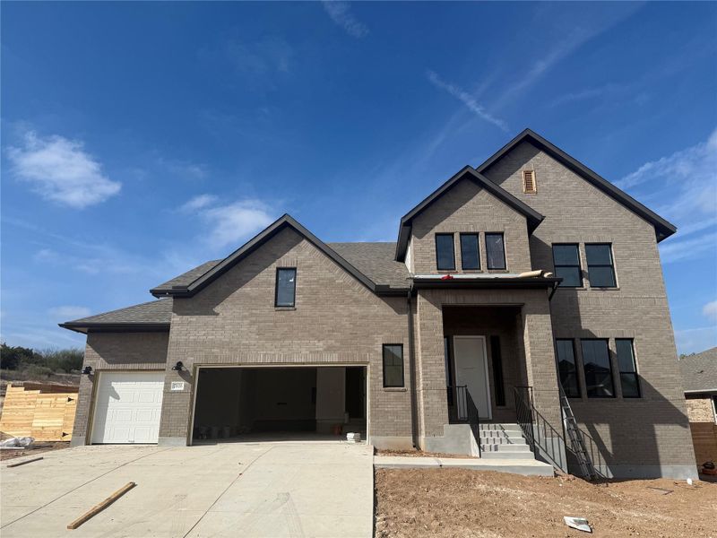 In-progress construction of a new home in Provence, Austin, TX (Image 25).