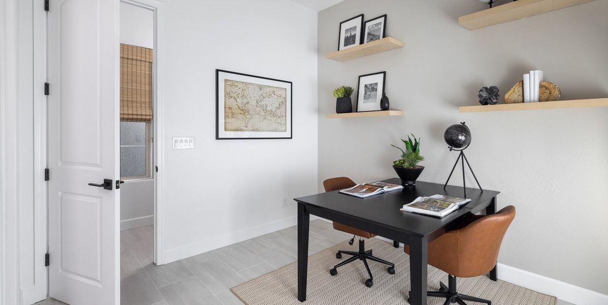 Furnished interior view inside a new home in Horizon at The Dells, Prescott (Image 18). Furnished interior view inside a new home in Horizon at The Dells, Prescott (Image 18).