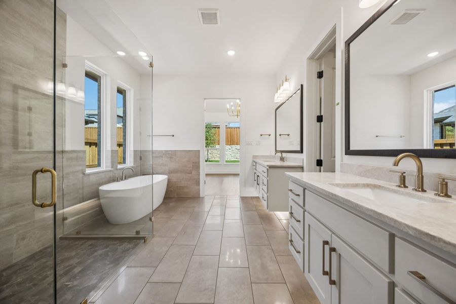 Furnished interior view inside a new home in StarView, Prosper (Image 11).