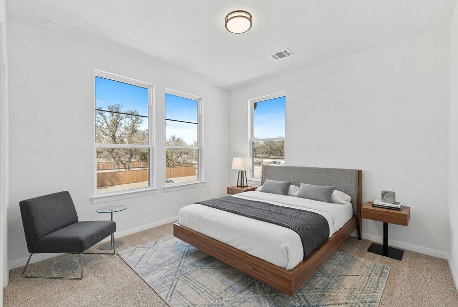 Furnished interior view inside a new home in Parmer Ranch 60, Georgetown (Image 19).