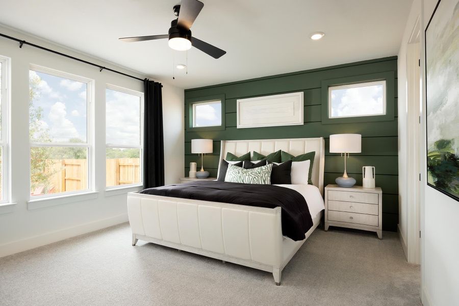 Primary Bedroom | Javen | Sage Collection – Freedom at Anthem in Kyle, TX by Landsea Homes Primary Bedroom | Javen | Sage Collection – Freedom at Anthem in Kyle, TX by Landsea Homes