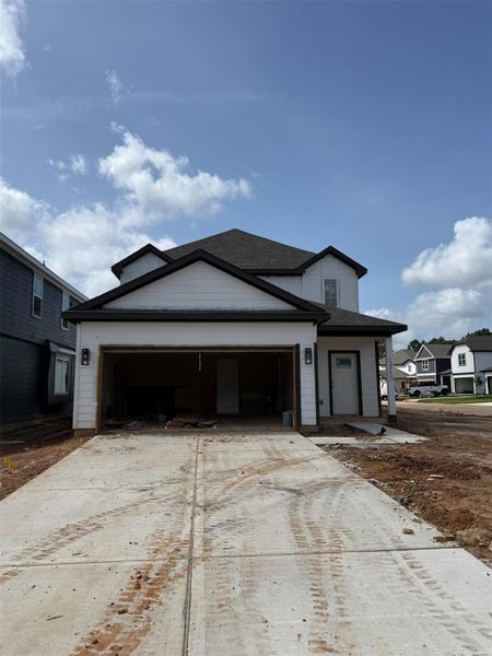 In-progress construction of a new home in River's Edge, Conroe, TX (Image 35).