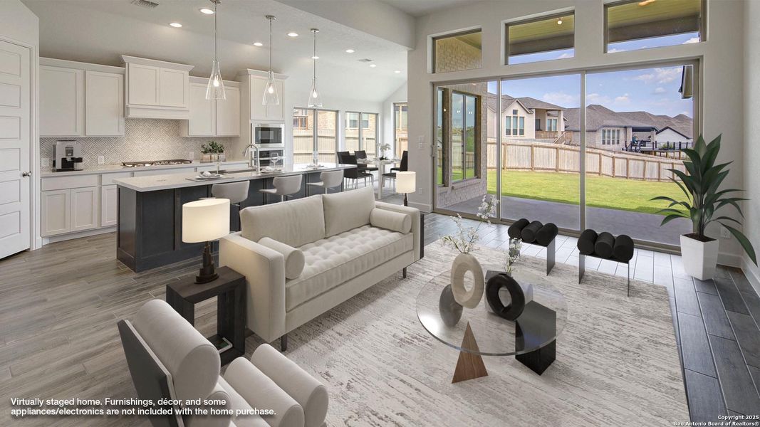 Furnished interior view inside a new home in Stevens Ranch 55', San Antonio (Image 9).
