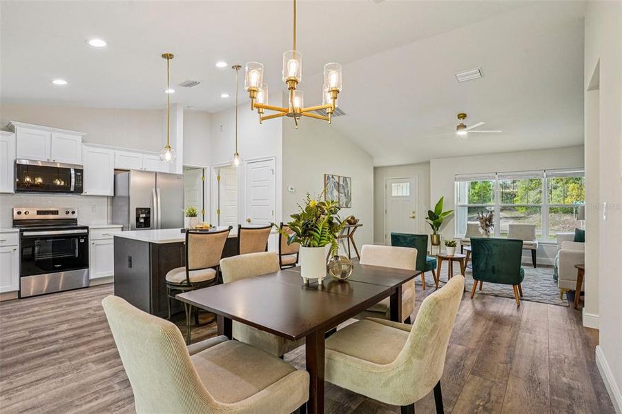 Furnished interior view inside a new home in , Citrus Springs (Image 45).
