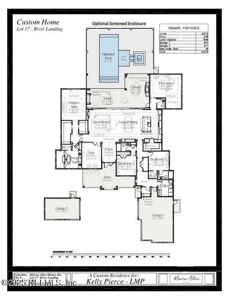 2D floor plan layout of this home in , Ponte Vedra, FL (Image 2).