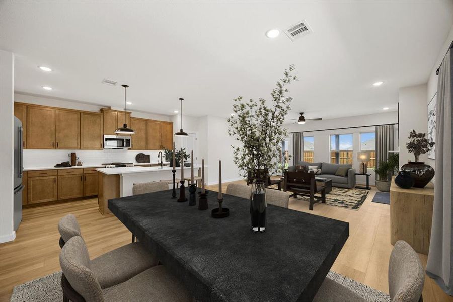 Furnished interior view inside a new home in Aspire at Noble Ridge, Howe (Image 19).