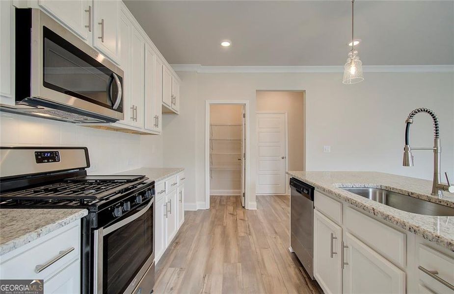 Furnished interior view inside a new home in Ponderosa Farms Manor, Gainesville (Image 14).