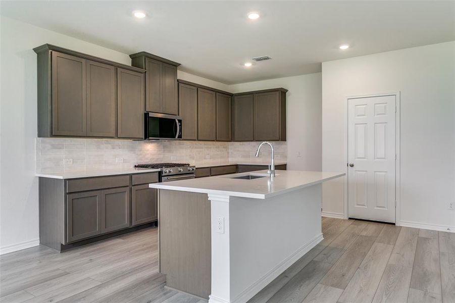 Furnished interior view inside a new home in The Preserve Estates, Justin (Image 11).