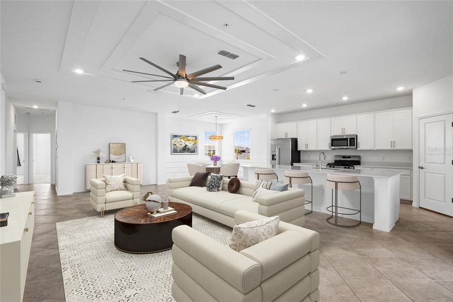 Furnished interior view inside a new home in , Punta Gorda (Image 8).
