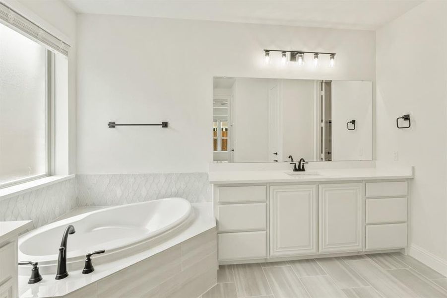 Furnished interior view inside a new home in Wildflower Ranch 60-65, Justin (Image 11). Furnished interior view inside a new home in Wildflower Ranch 60-65, Justin (Image 11).