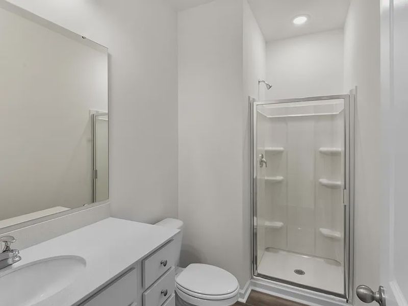 Furnished interior view inside a new home in Providence Station at Trolley Run, Aiken (Image 8).