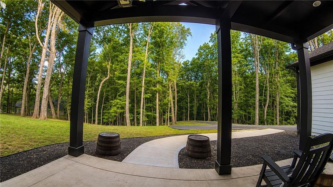 Exterior details and patio area of a home in , Dahlonega (Image 22).