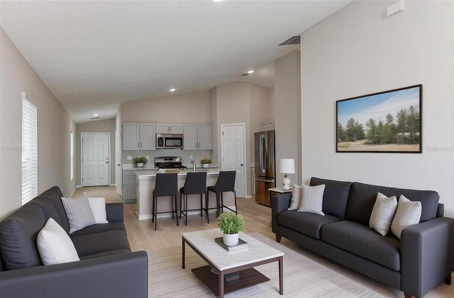 Furnished interior view inside a new home in , Haines City (Image 21).