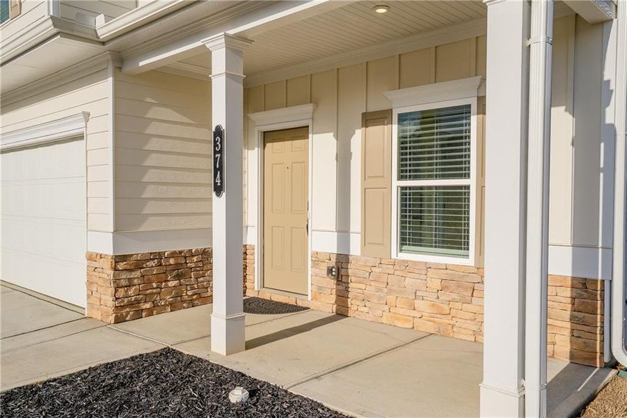 Exterior details and patio area of a home in , Dalton (Image 26).
