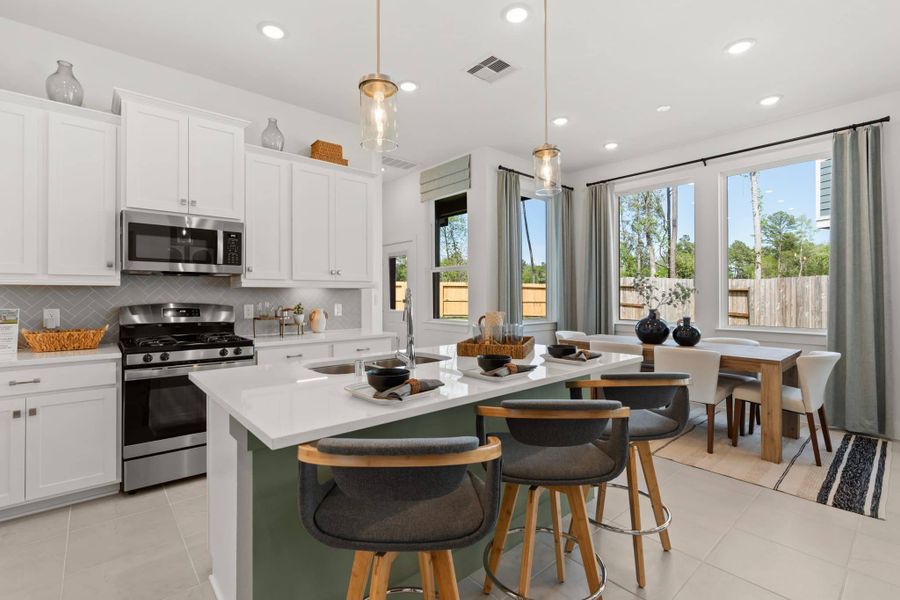 Furnished interior view inside a new home in Santa Rita Ranch, Liberty Hill (Image 30).