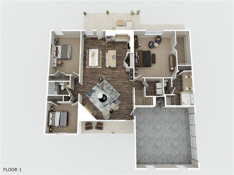 2D floor plan layout of this home in , Rockmart, GA (Image 5).
