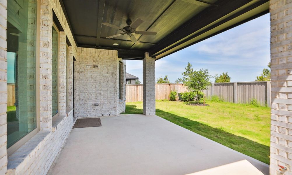 Exterior details and patio area of a home in , Cypress (Image 24).