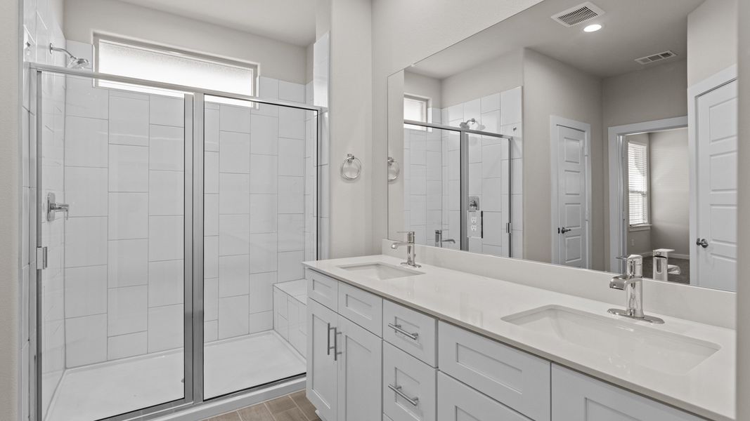 Representative furnished interior of a home built from the PORTALES by D.R. Horton in Northwest Passage, Midland (Image 6). Representative furnished interior of a home built from the PORTALES by D.R. Horton in Northwest Passage, Midland (Image 6).