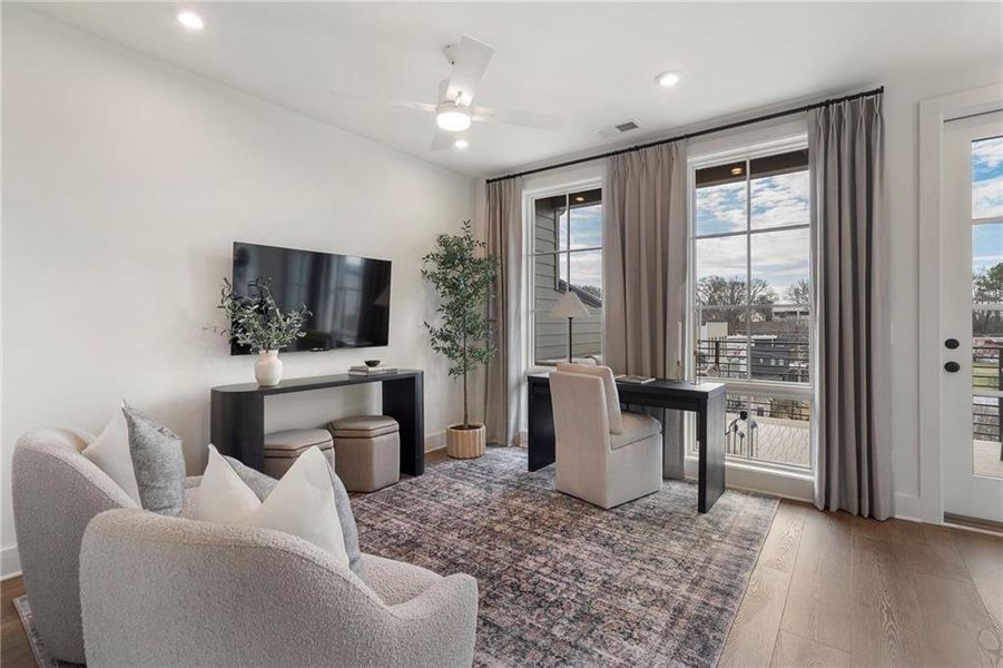 Furnished interior view inside a new home in , Atlanta (Image 8).