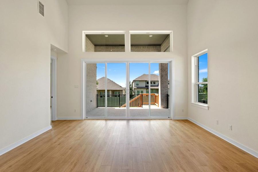 Spacious, unfurnished interior of a new home in Wolf Ranch, Georgetown (Image 26). Spacious, unfurnished interior of a new home in Wolf Ranch, Georgetown (Image 26).