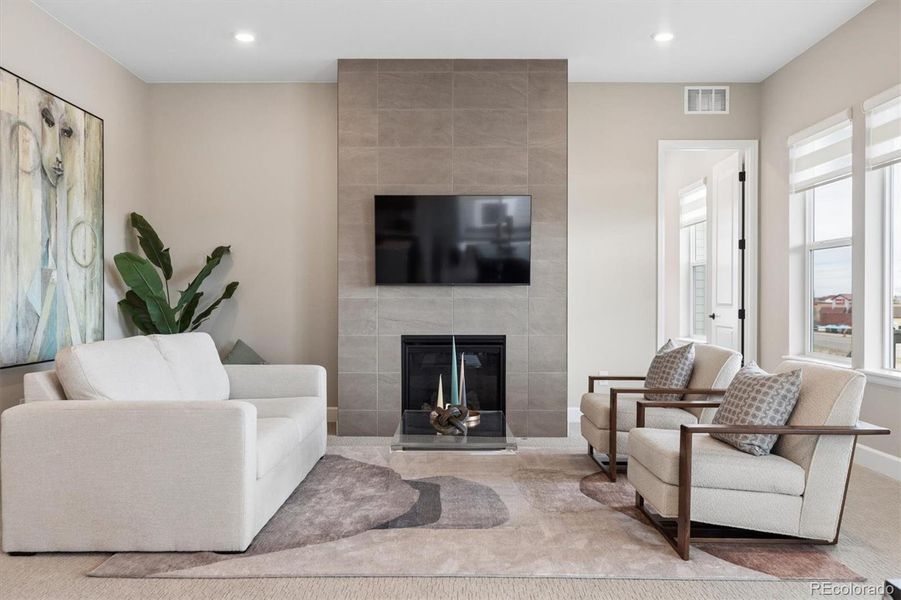 Furnished interior view inside a new home in , Littleton (Image 28).