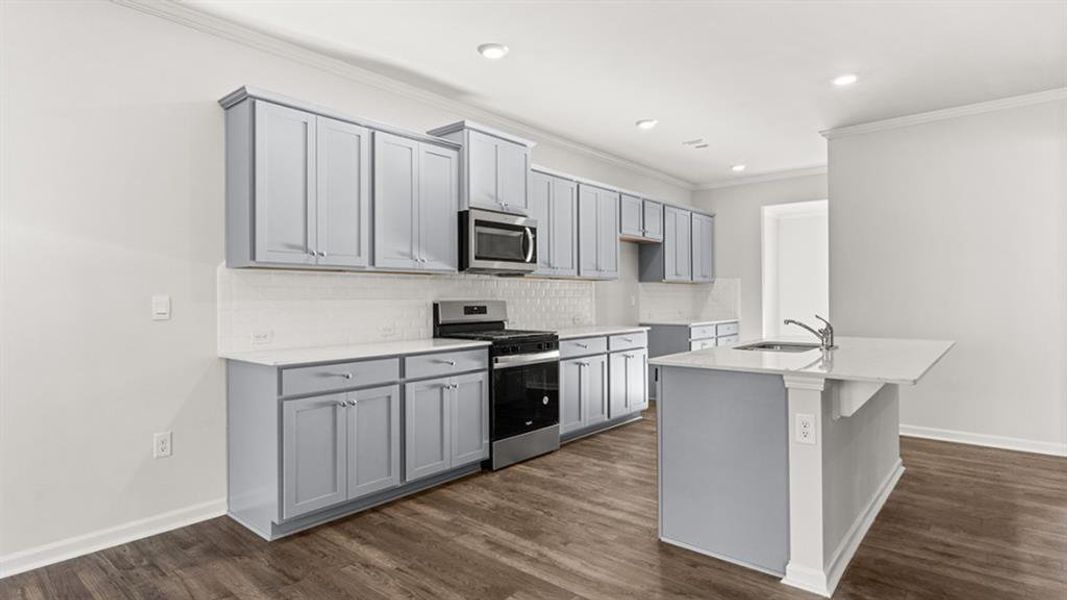 Furnished interior view inside a new home in Liberty Crossing, Braselton (Image 5).