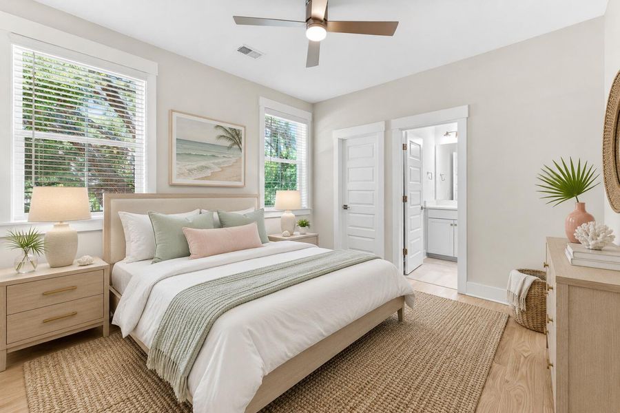 Furnished interior view inside a new home in Fiddler Cove, Mount Pleasant (Image 42).