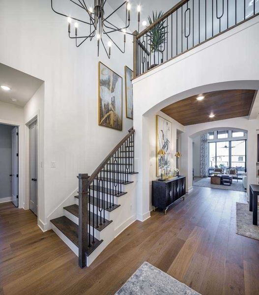 Representative furnished interior of a home built from the 222G by Highland Homes in Quail Hollow, Rockwall (Image 53).