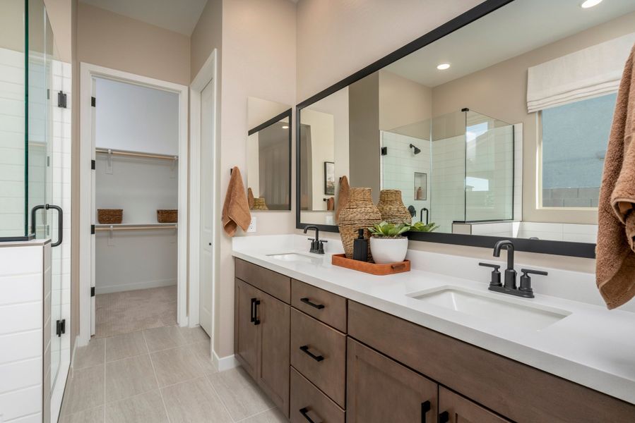 Representative furnished interior of a home built from the Falcon by Risewell Homes in Citrus Park, Goodyear (Image 12).