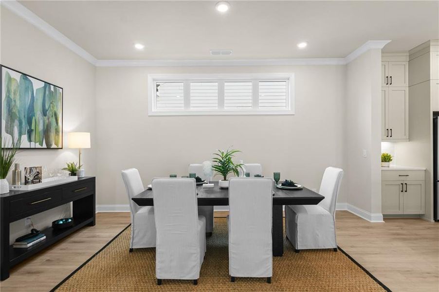 Furnished interior view inside a new home in Promenade at Sawnee Village, Cumming (Image 43).