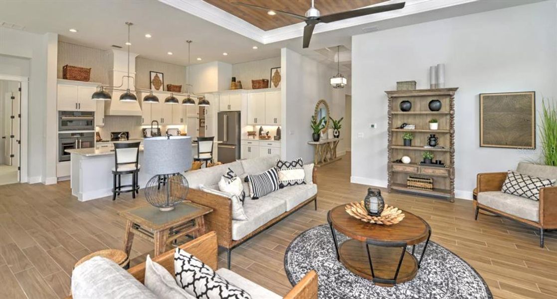 Furnished interior view inside a new home in Plantation Bay, Ormond Beach (Image 7). Furnished interior view inside a new home in Plantation Bay, Ormond Beach (Image 7).