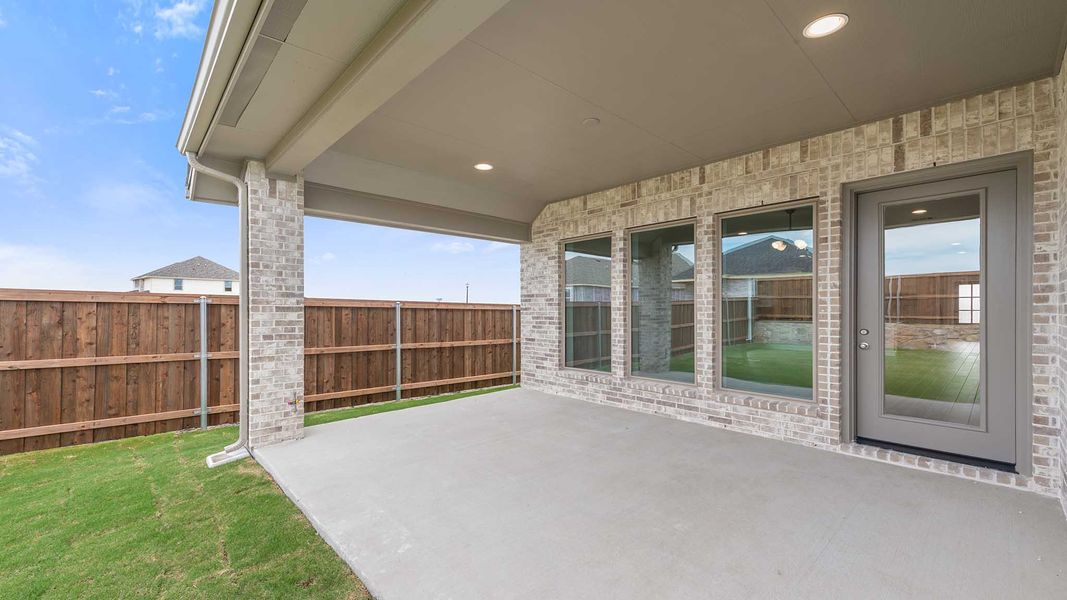 Exterior details and patio area of a home in Meraki, Forney (Image 3). Exterior details and patio area of a home in Meraki, Forney (Image 3).