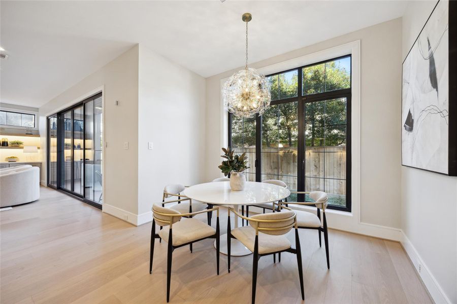 Furnished interior view inside a new home in , West University Place (Image 10).