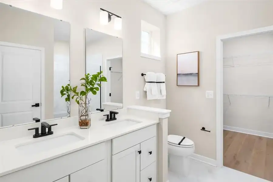 Furnished interior view inside a new home in Newberry 55+ Villas, McDonough (Image 16).