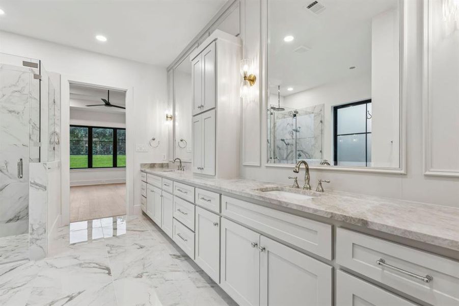 Furnished interior view inside a new home in , Keller (Image 17).