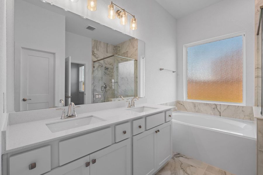 Furnished interior view inside a new home in Bridgeland, Cypress (Image 4).