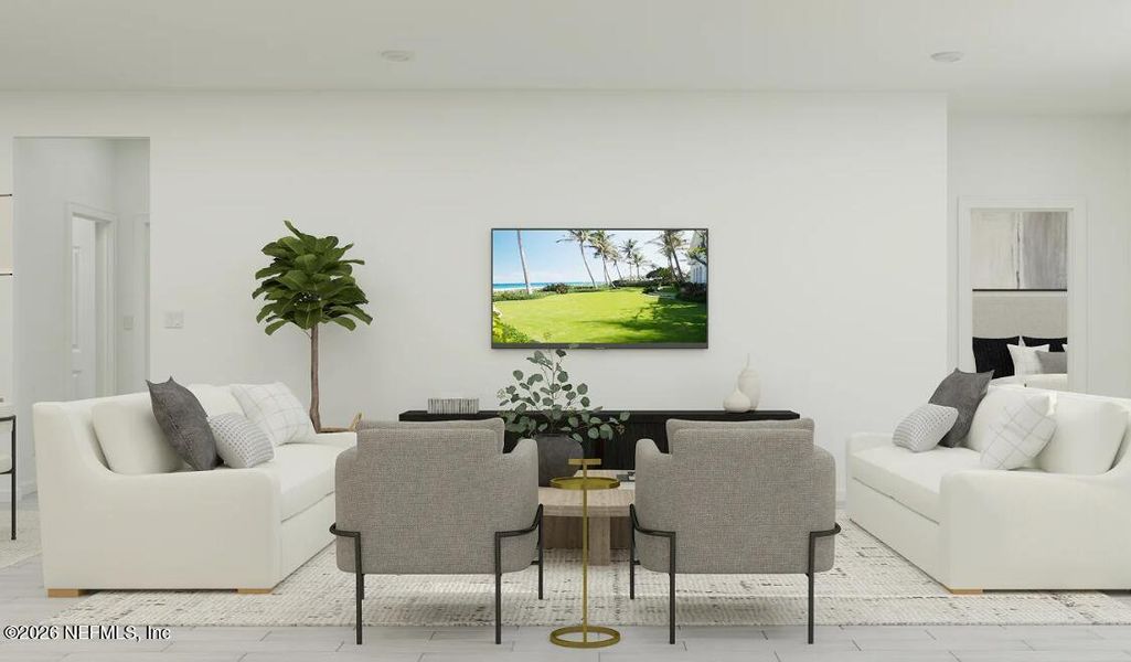 Furnished interior view inside a new home in Edenbrooke at Hyland Trail | 55+, Green Cove Springs (Image 12).