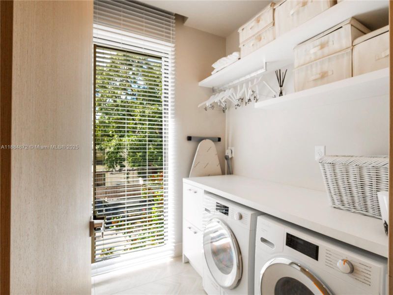 Furnished interior view inside a new home in , Miami (Image 18).