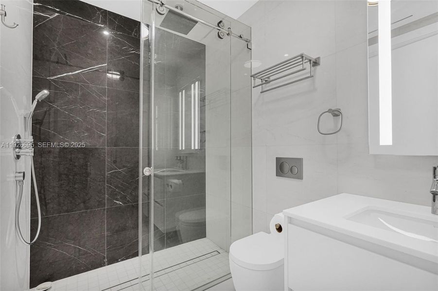 Furnished interior view inside a new home in , Miami (Image 44).