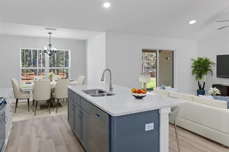 Furnished interior view inside a new home in , Citrus Springs (Image 12).