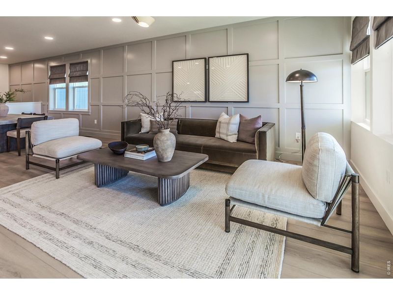 Furnished interior view inside a new home in Trailside Story Collection - Single Family Homes, Timnath (Image 11).