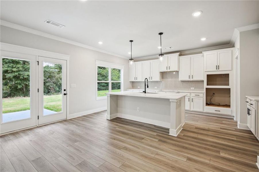 Furnished interior view inside a new home in Rosewood Lake Estates, Hoschton (Image 6).