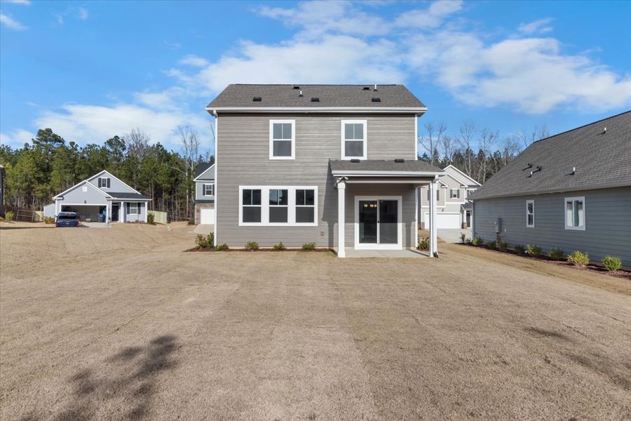 Exterior details and patio area of a home in Tillery Park, Grovetown (Image 18).